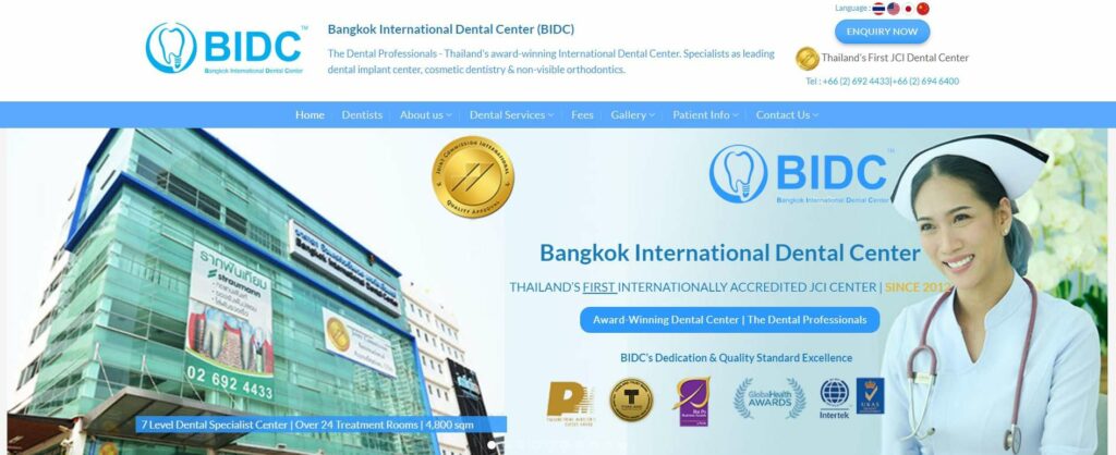 Bangkok International Dental Center's Homepage