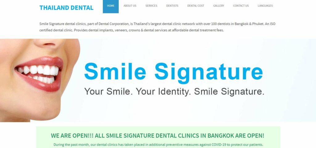 Smile Signature Dental Clinic Siam Square's Homepage