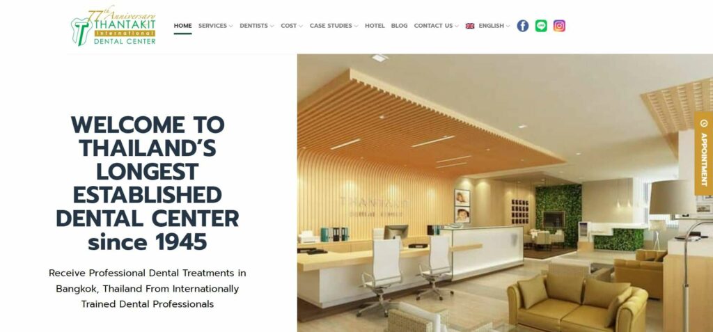 Thantakit International Dental Center's Homepage