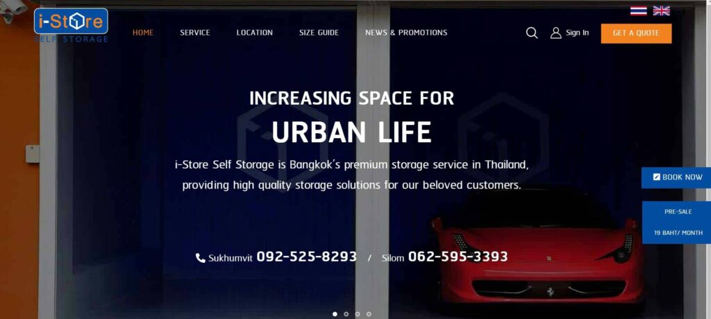 i-Store Self-Storage's Homepage