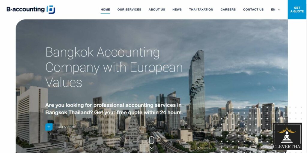 B-Accounting Co., LTD Homepage