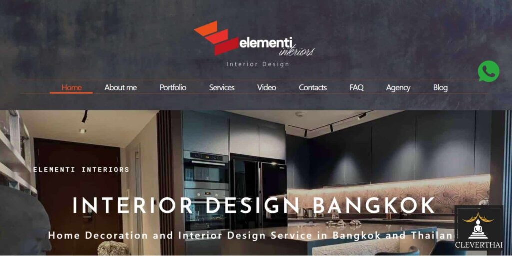 Elementi Interiors Homepage