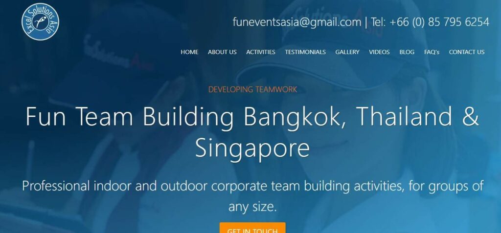 Excel Solutions Asia Team Building Homepage