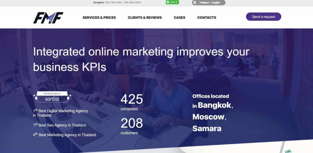 FMF Digital Marketing Agency Homepage