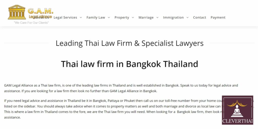 G.A.M. Legal Alliance Homepage
