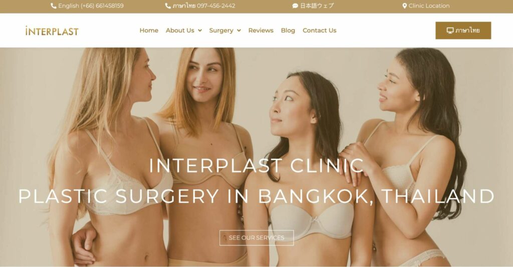 Interplast Cosmetic Plastic Surgery Clinic Homepage