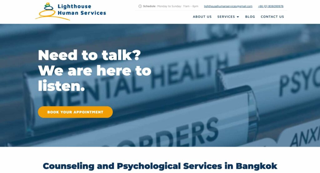 Lighthouse Human Services and Counseling Bangkok Homepage_1