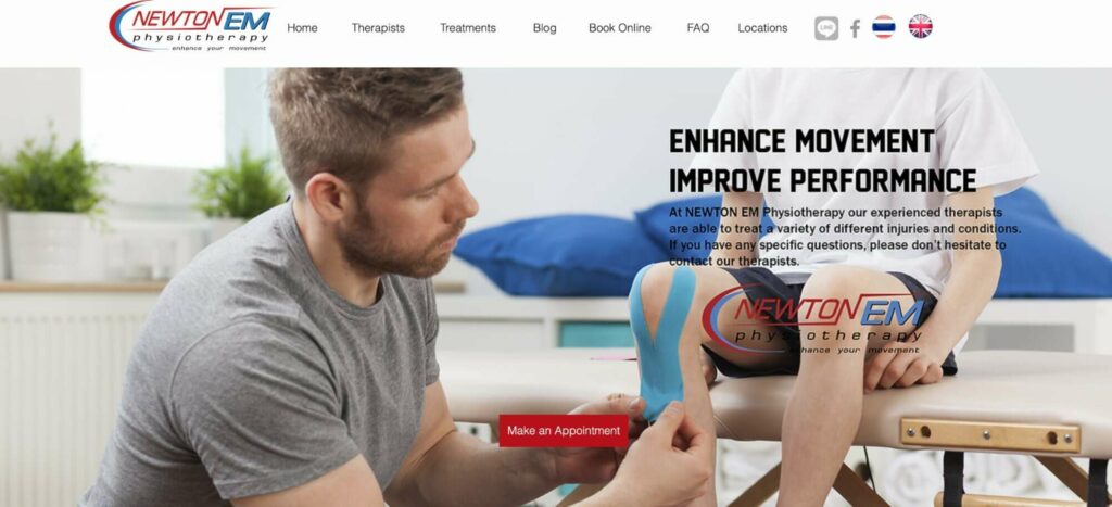 Newton Em Physiotherapy Homepagge