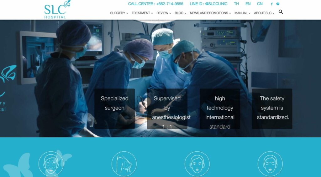 SLC Plastic Surgery Hospital Homepage