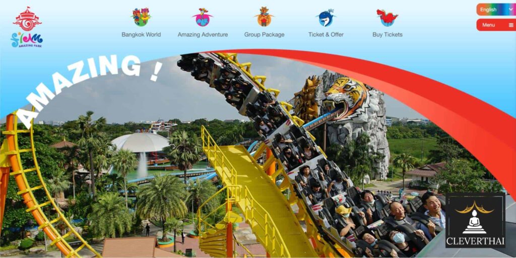 Siam Amazing Park Homepage