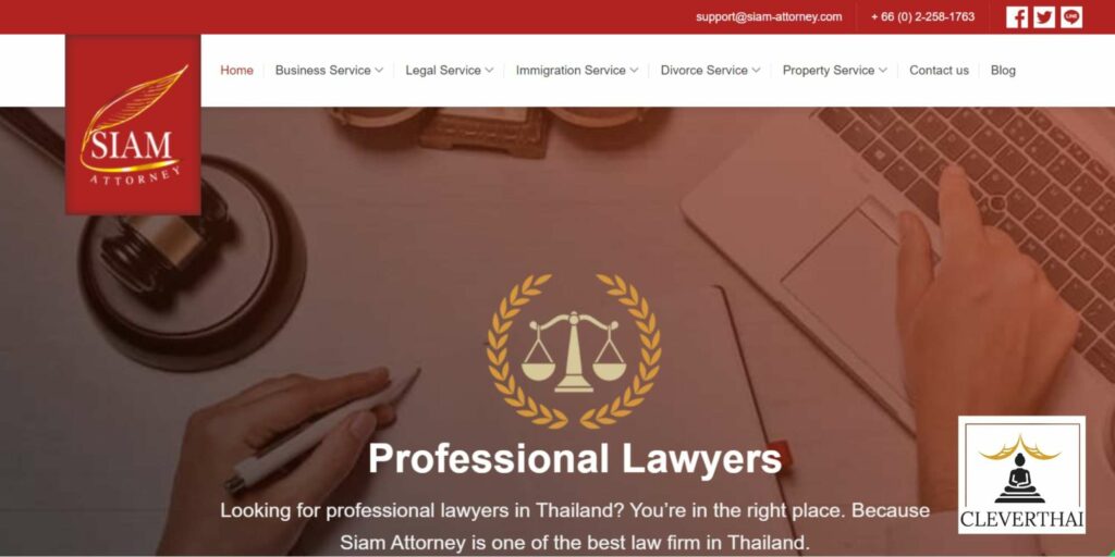 Siam Attorney Homepage