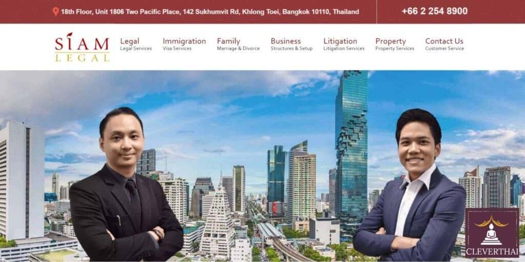 Siam Legal International Homepage