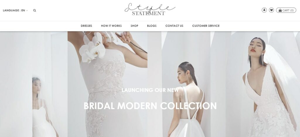 Style Statement Bridal Rental Bangkok Homepage