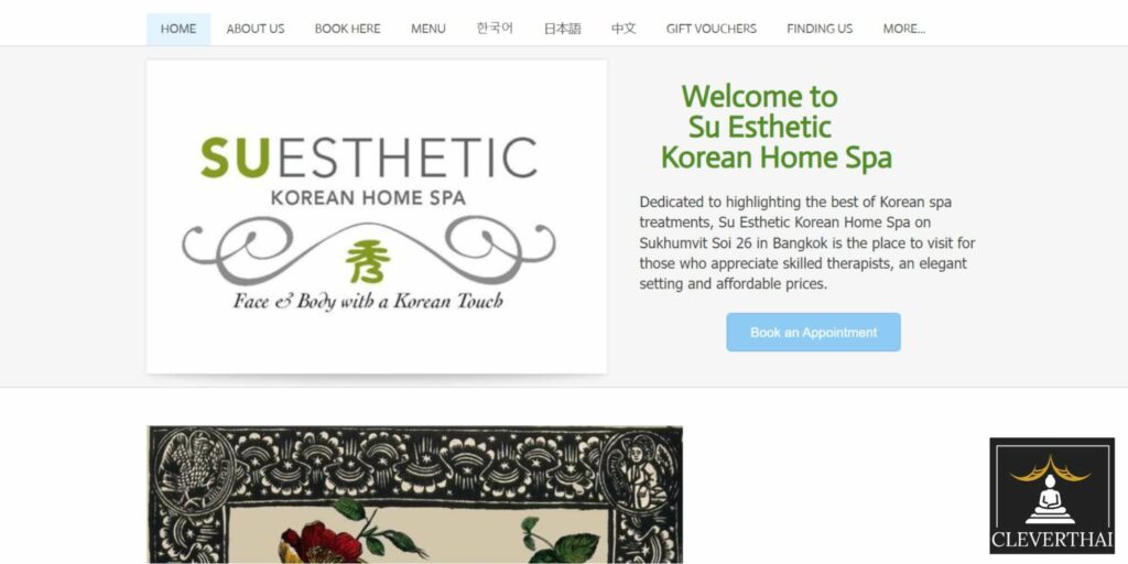 Su Esthetic Home Spa Homepage