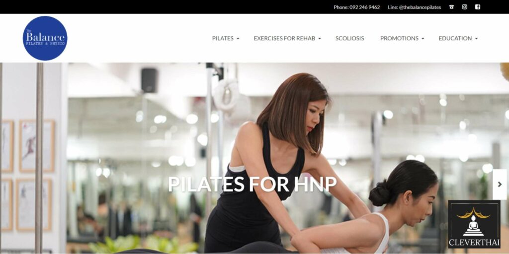The Balance - Pilates & Physio Homepage
