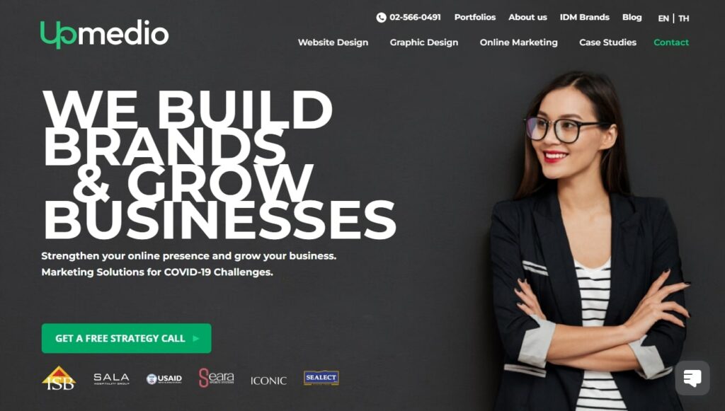 Upmedio Homepage