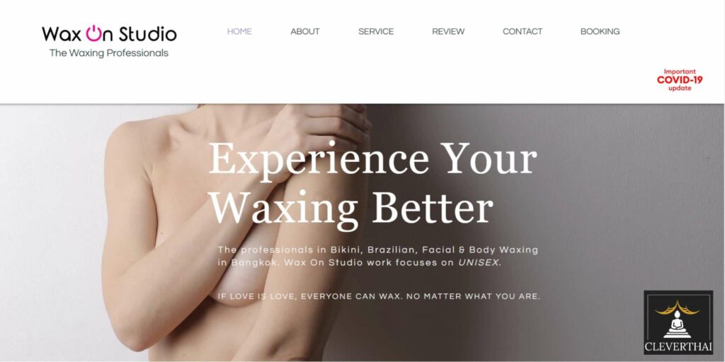 Wax On Studio Homepage