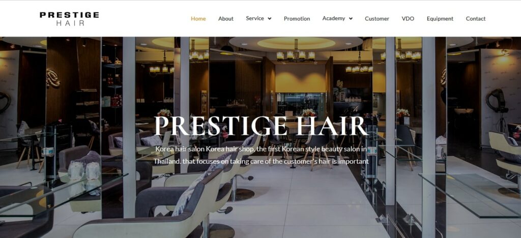 Prestige Hair Homepage