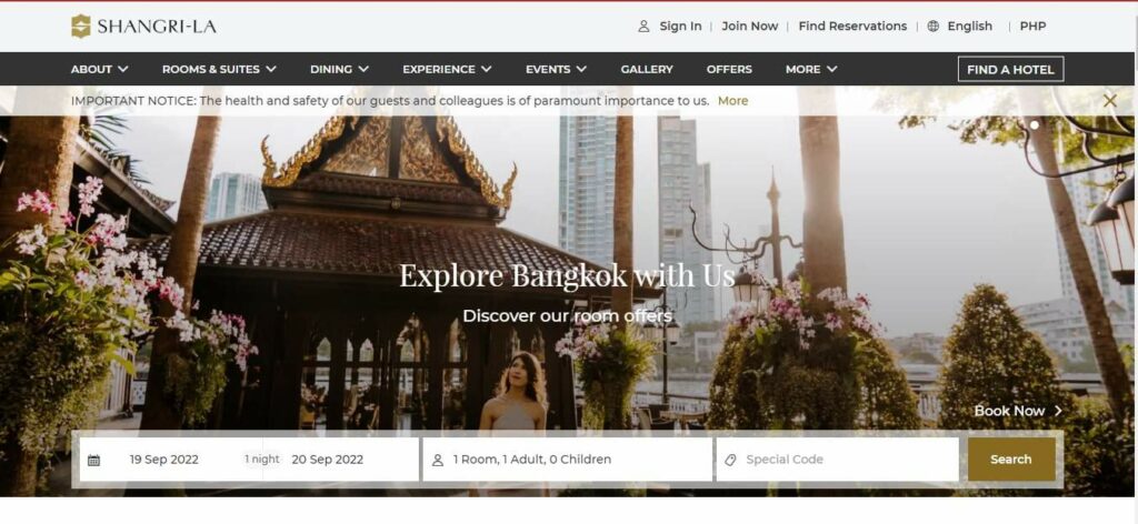 Shangri-La Homepage