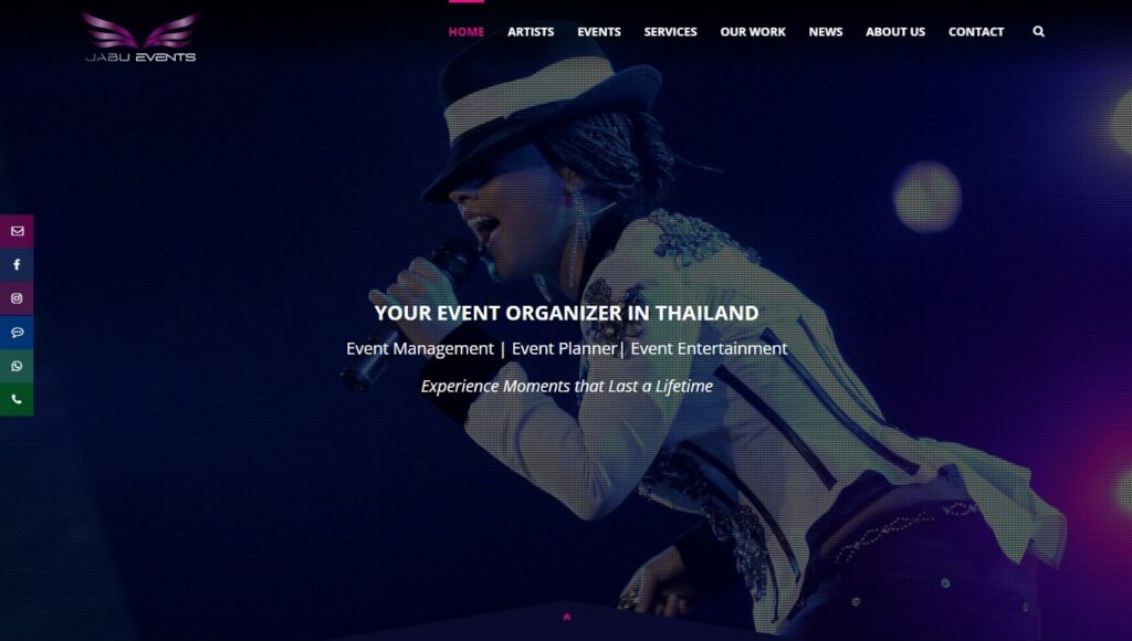 Jabu Events Homepage
