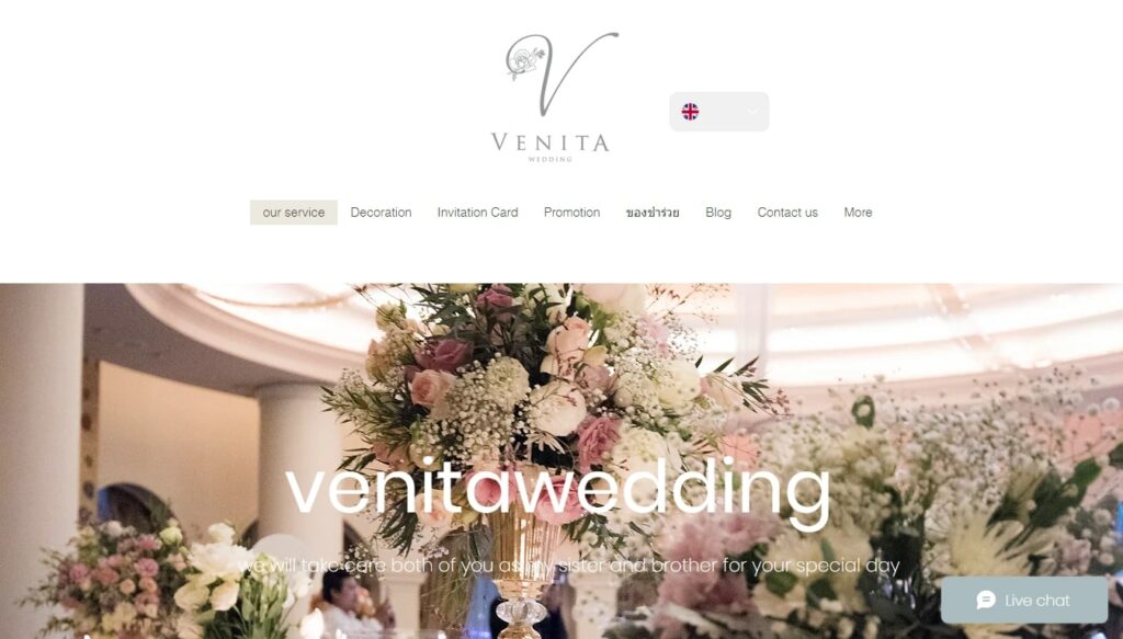 Venita Wedding Homepage
