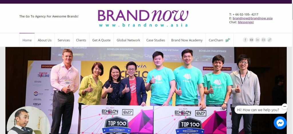 Brand Now Public Relations Homepage