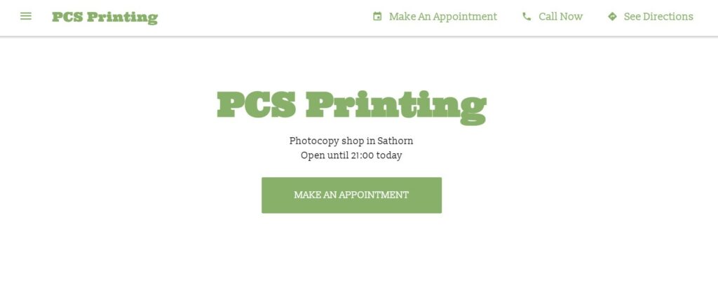 PCS Printing Homepage