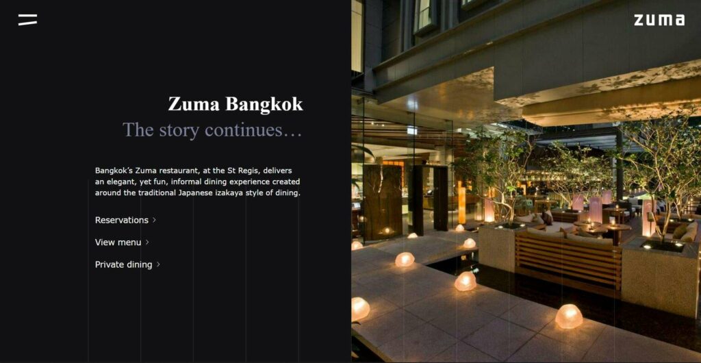 Zuma is one of the best restaurants in Bangkok