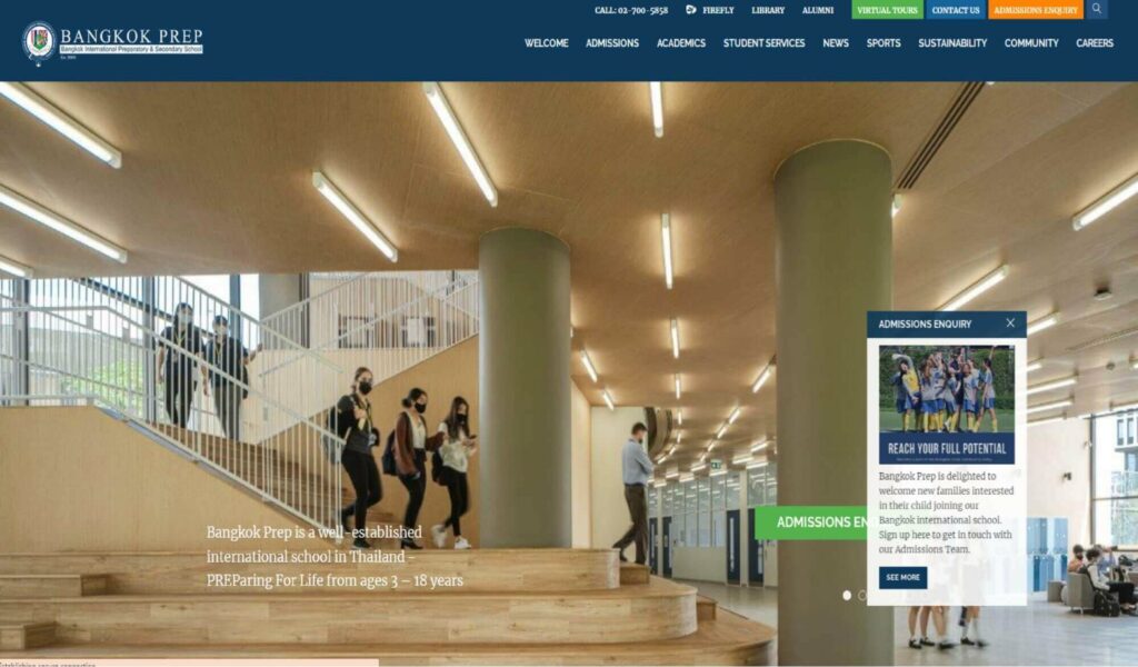 Bangkok Prep Homepage