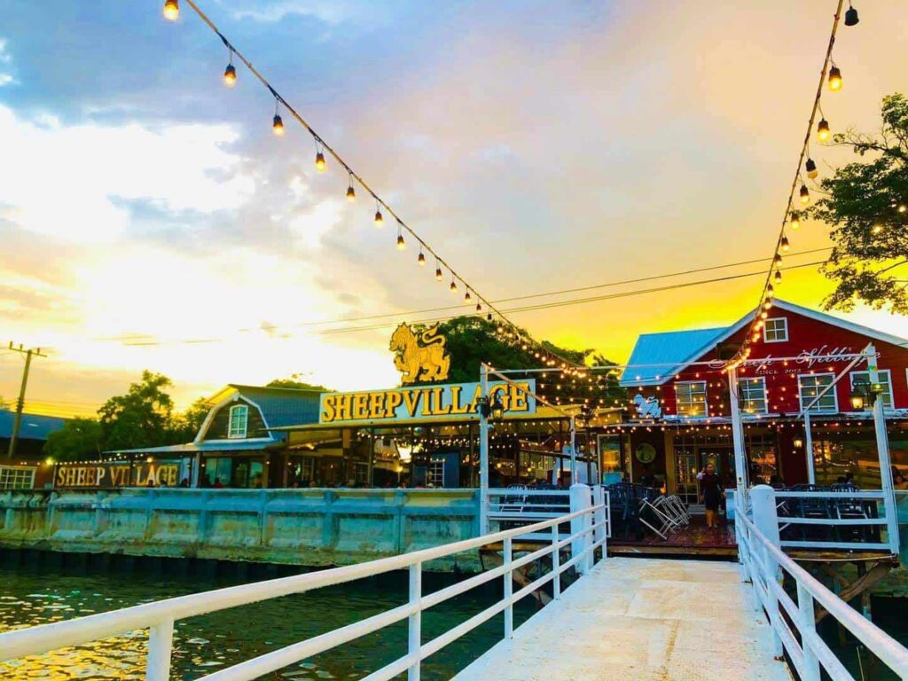 Enjoy an old-school setting with Sheep Village Farm & Restaurant