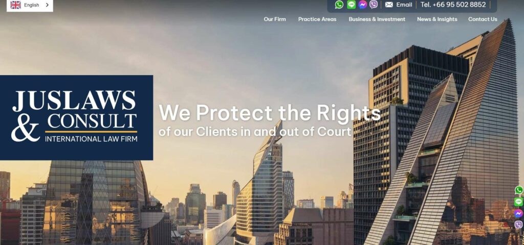 Juslaws & Consult Co., Ltd. Homepage
