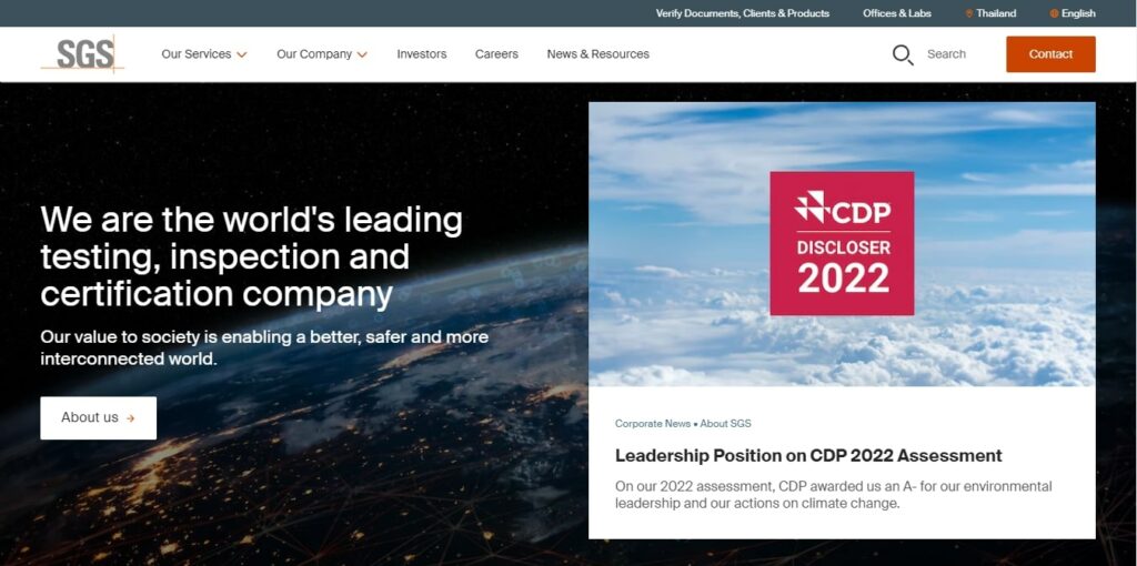 SGS (Thailand) Ltd. Homepage