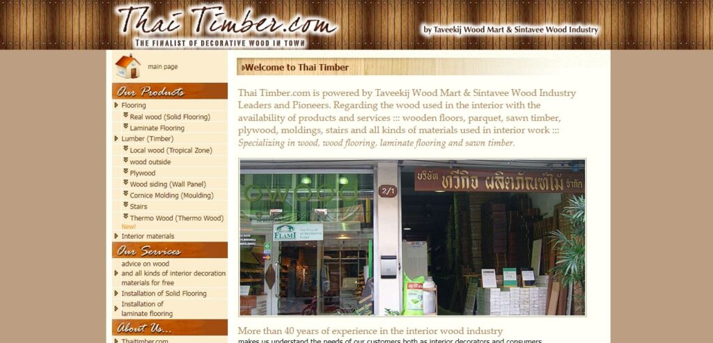 Taweekit Wood Products Co., Ltd. Homepage