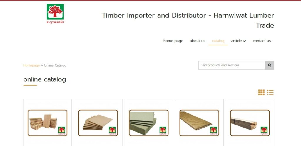 Timber Importer and Distributor – Harn Wiwat Lumber Trade's Homepage