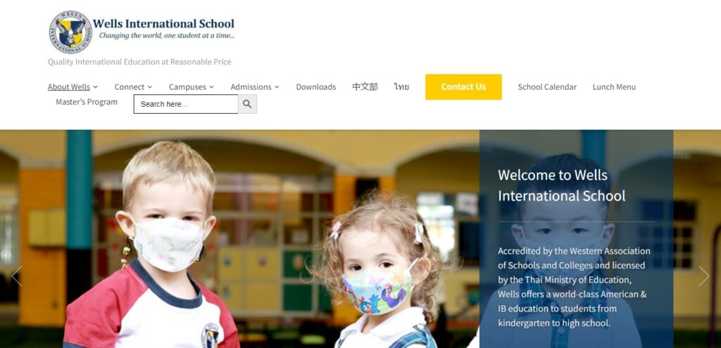 Wells International School's Homepage