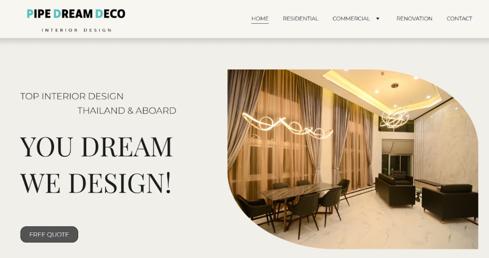 pipe dream deco co homepage