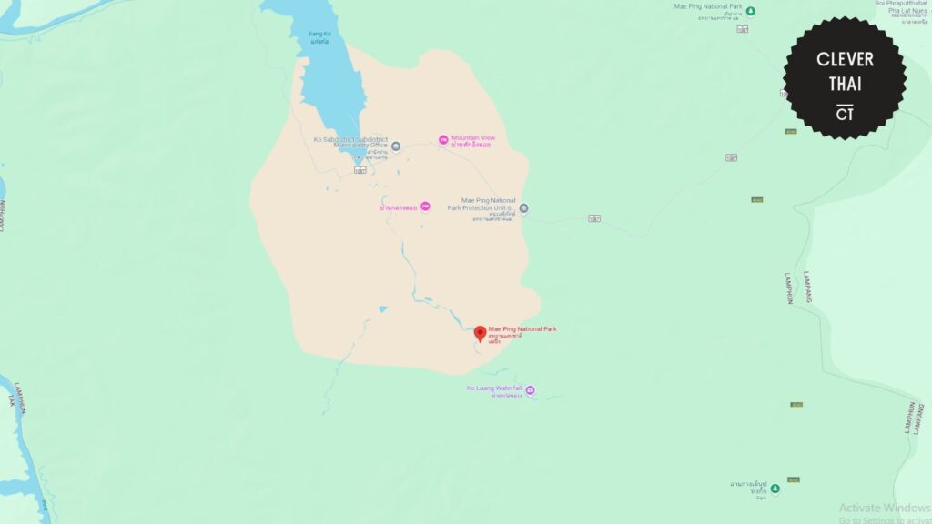 mae-ping-national-park-map