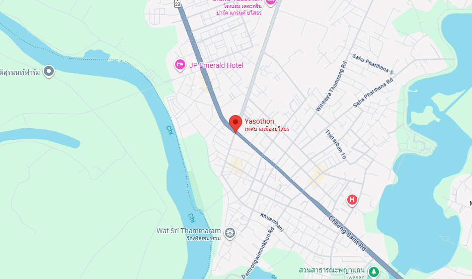 yasothon-thailand-map