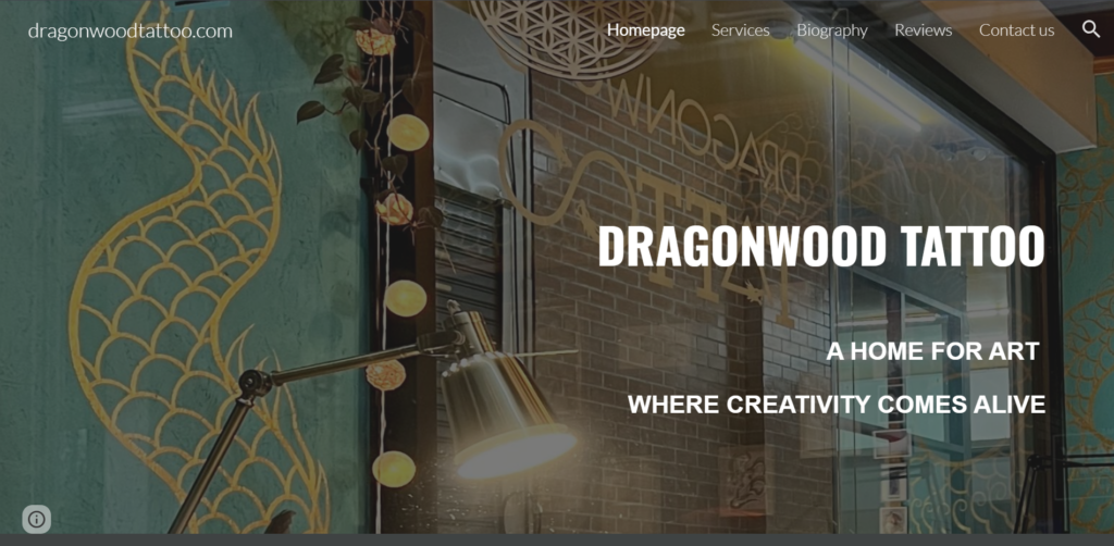 dragonwood tattoo homepage